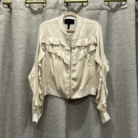 BCBGMaxAzria Jackets & Blazers - BCBGMAXAZRIA Ruffle Jacket